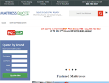 Tablet Screenshot of mattressquote.com